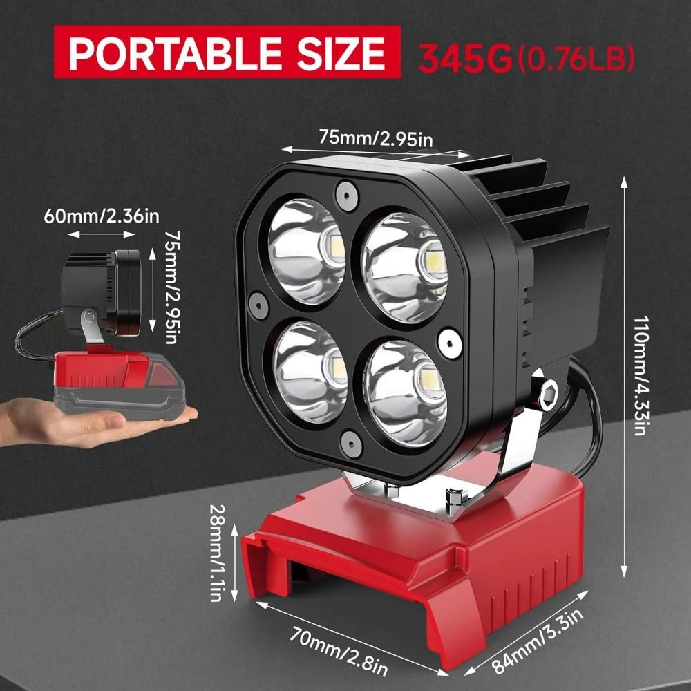 Power Tools For Construction - 6500K, 6000LM Светильник для строительных площадок