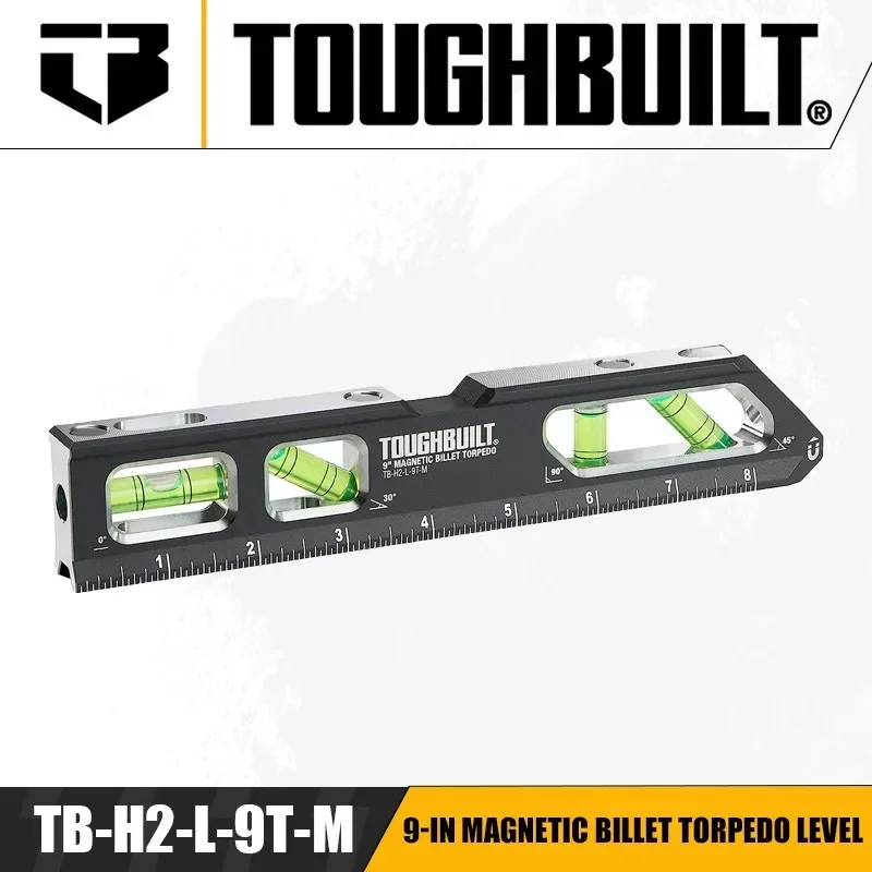 Power Tools Manual - TOUGHBUILT TB-H2-L-9T-M 9-дюймовый магнитный торпедный уровень