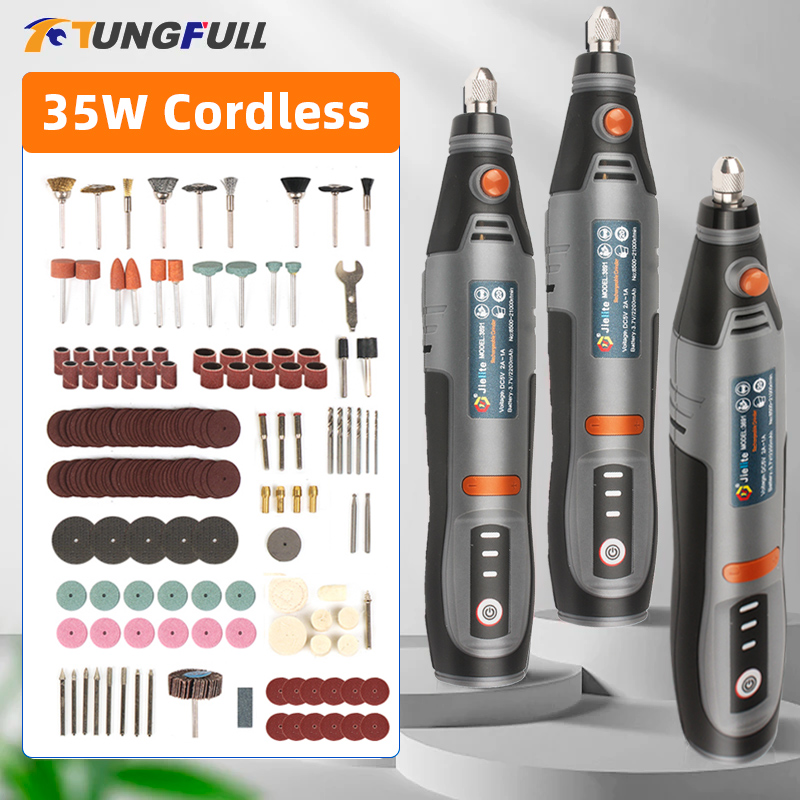 Power Tools Ingco - Аккумуляторная электрическая дрель, 35 Вт, USB,