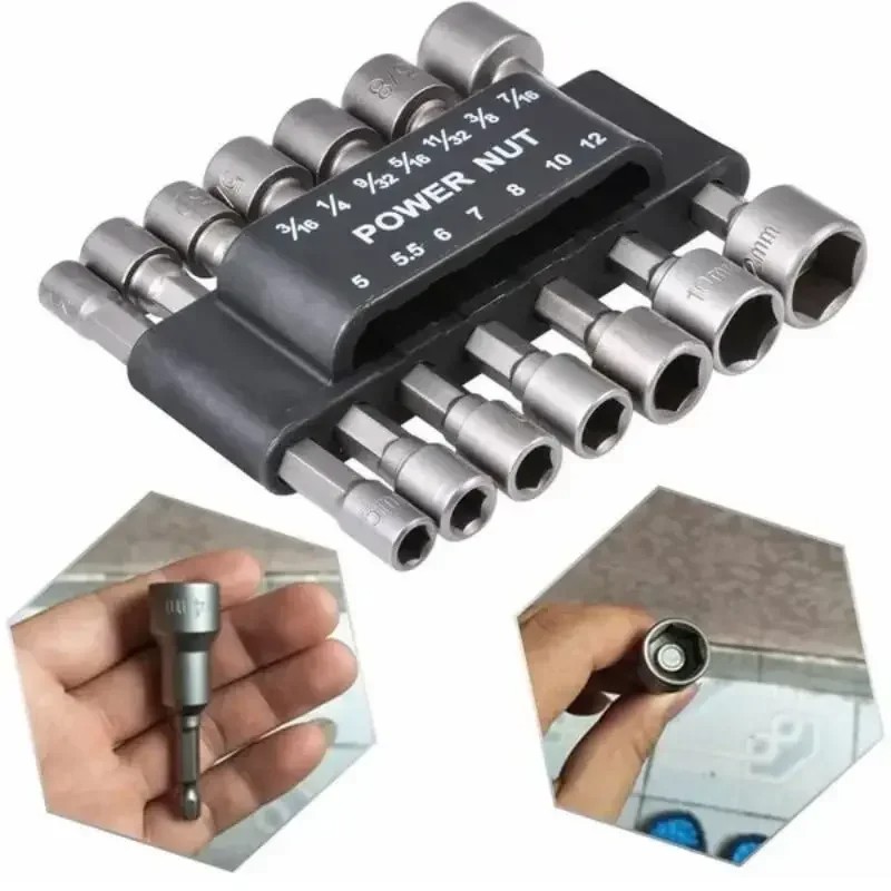 Power Tools Extension - 9/14 шт. набор торцевых ключей, электрическая