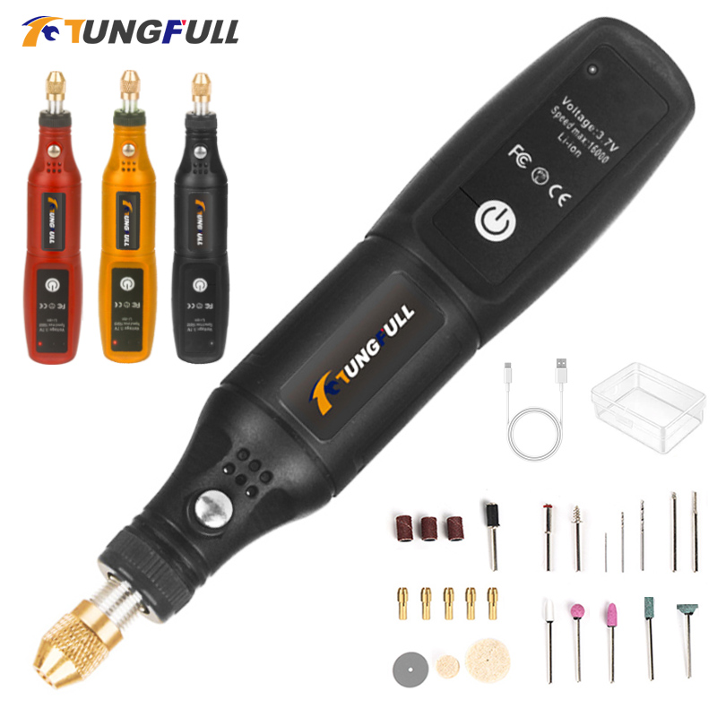 Power Tools Ingco - USB-гравер, мини-шлифовальная машина, набор роторных инструментов,