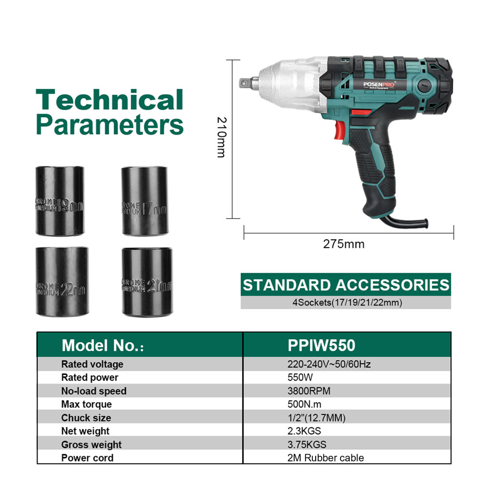 Электрический ударный гайковер – обзор и цена Power Tools Ingco