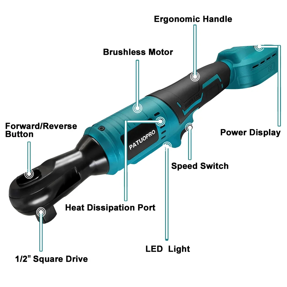 Бесщеточный электрический ключ – обзор и цена Power Tools Ingco