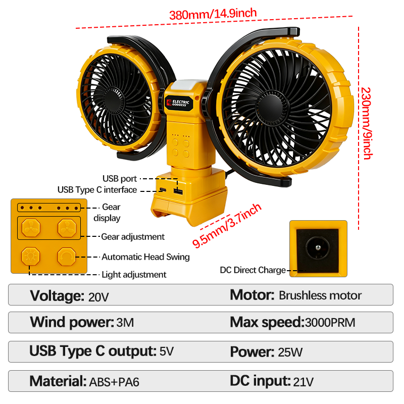 Портативный вентилятор с двумя – обзор и цена Power Tools Lowes