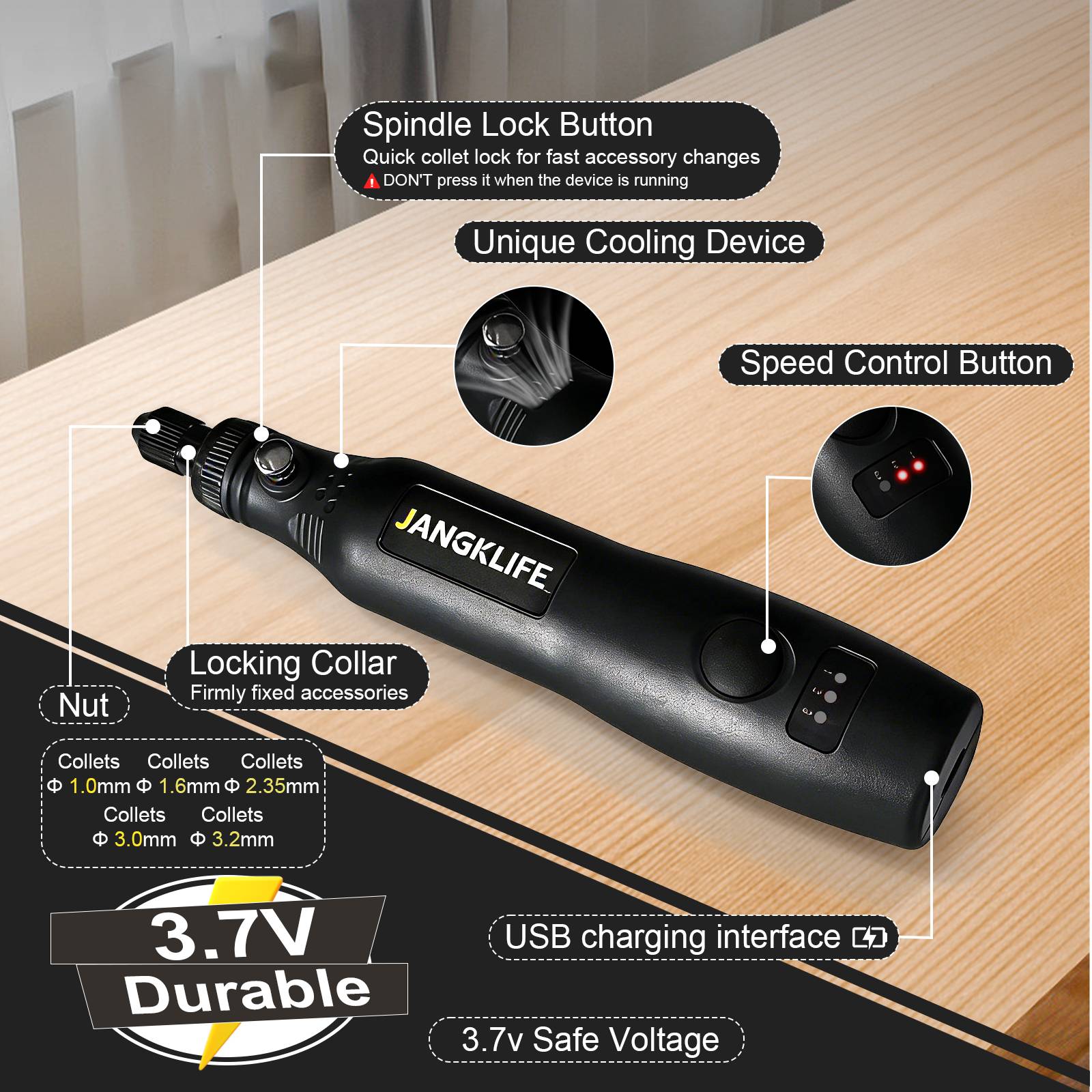 JANGKLIFE USB беспроводной рот – обзор и цена Power Tools Ingco