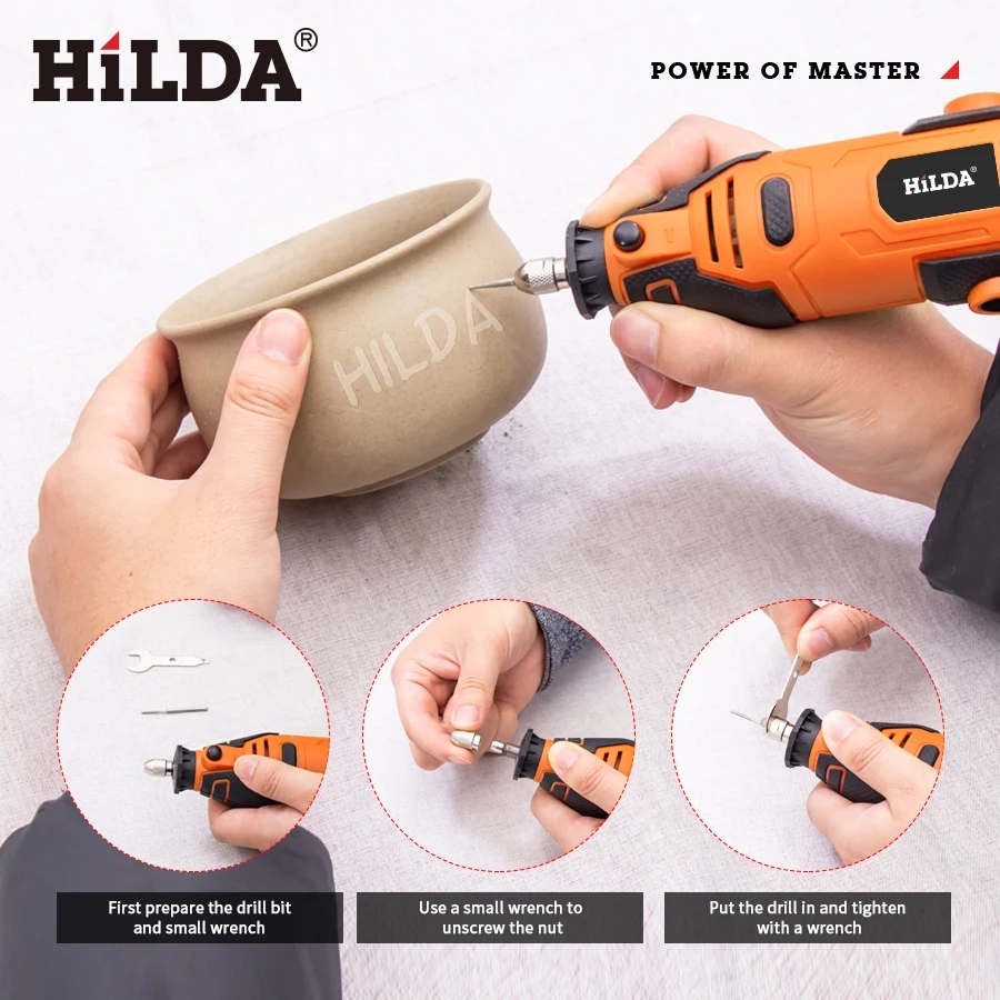 HILDA 200 Вт гравер электричес – обзор и цена Power Tools Ingco