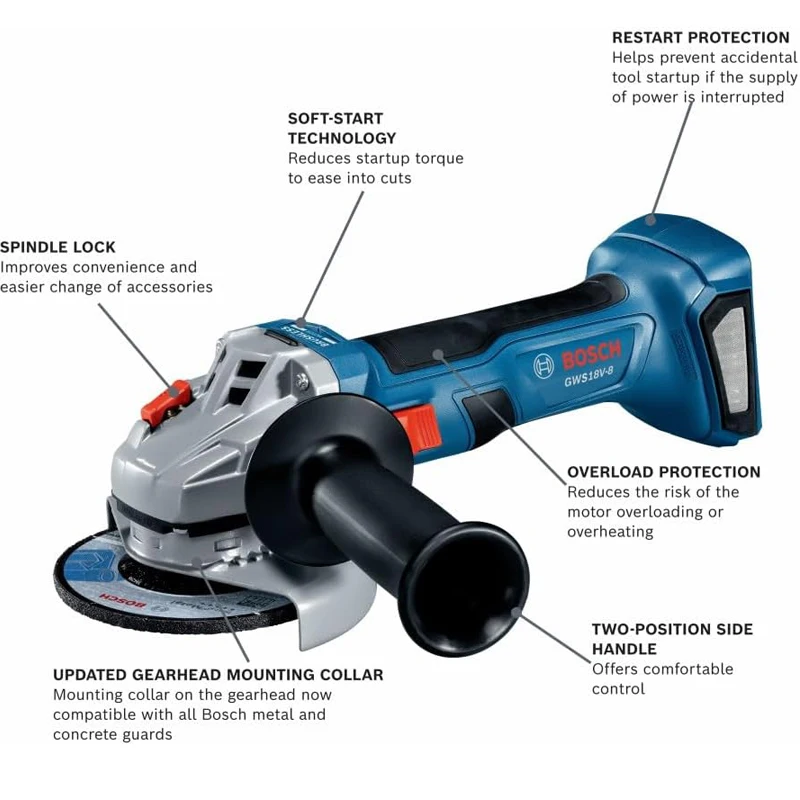 Аккумуляторная угловая шлифмаш – обзор и цена Power Tools Grinder
